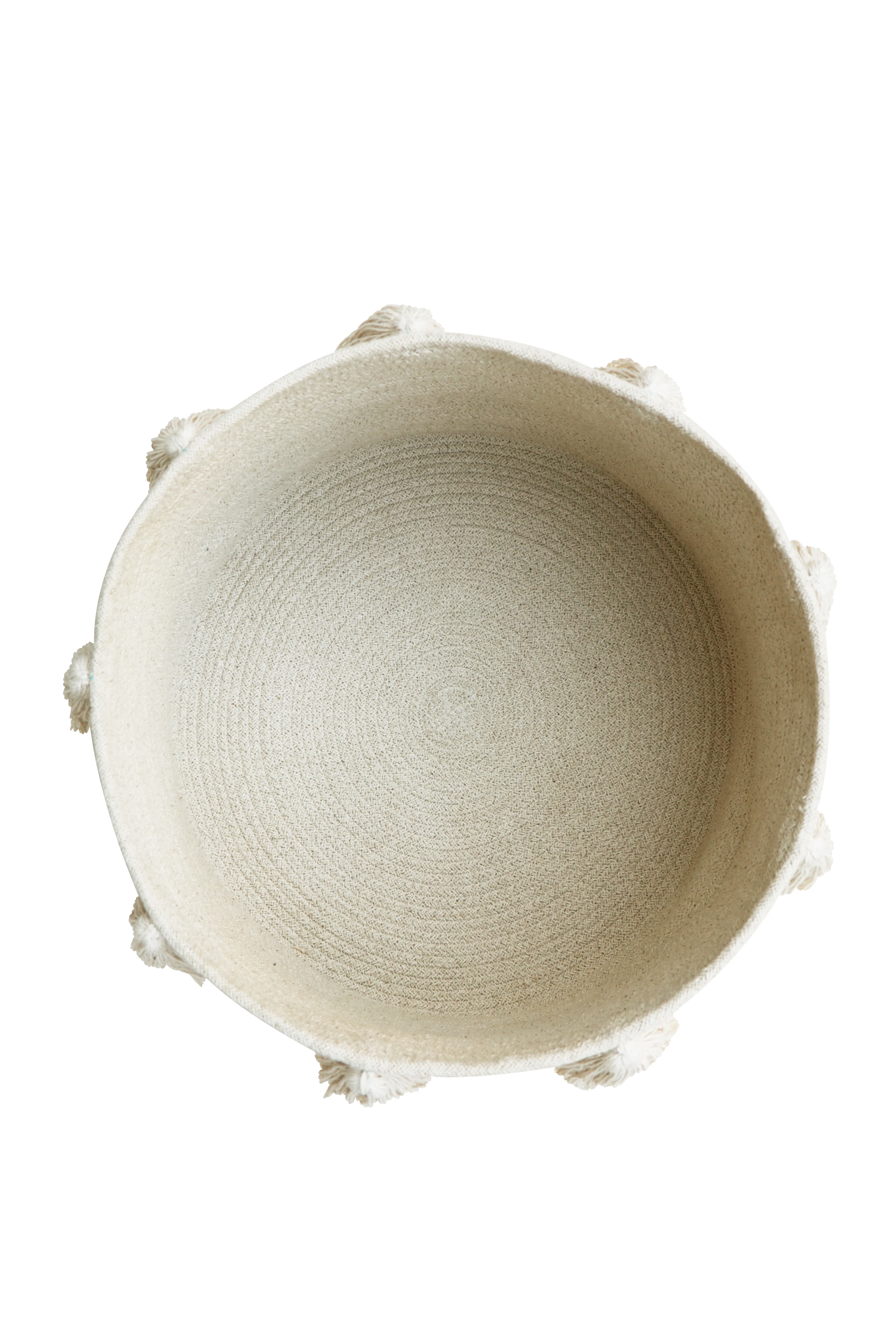 BASKET NEW TASSELS NATURAL - Image 3