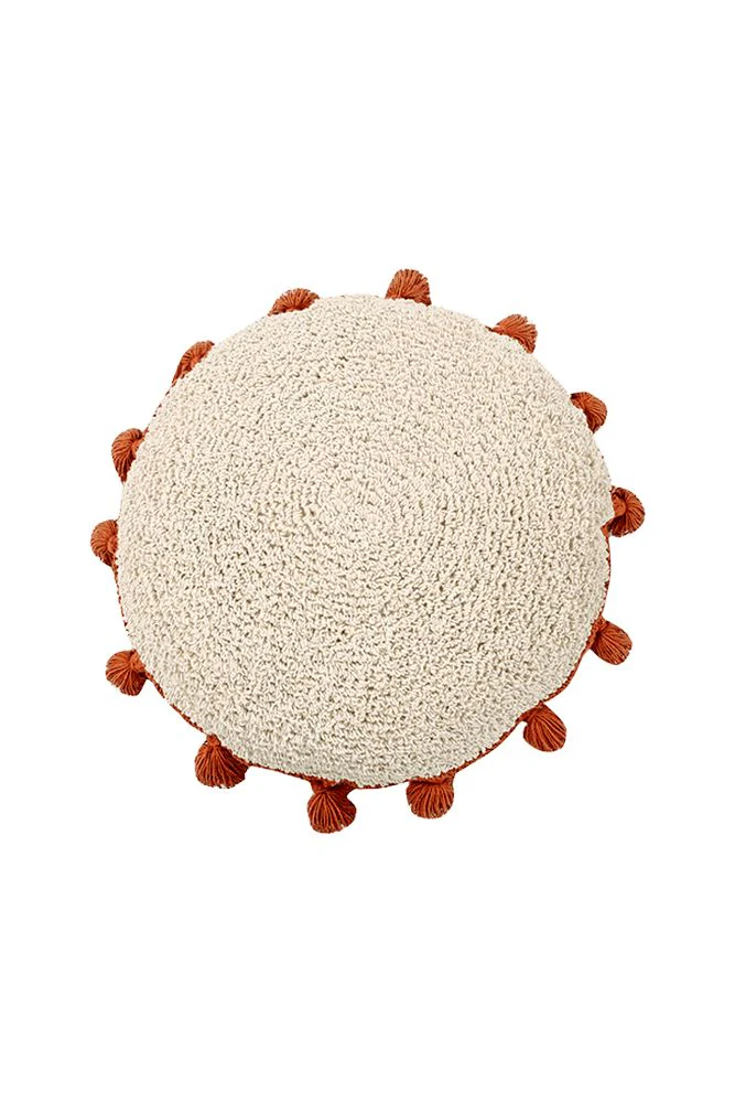 FLOOR CUSHION CIRCLE TERRACOTA