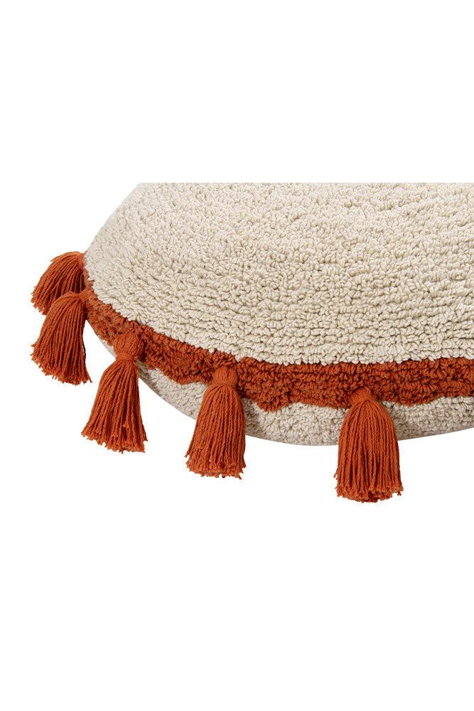 FLOOR CUSHION CIRCLE TERRACOTA - Image 4