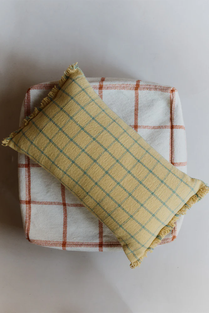 CUSHION GEO BLOCK HONEY - Image 2