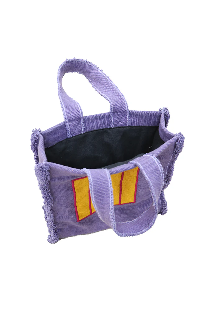 FABRIC HANDBAG PURPLE CELL - Image 4