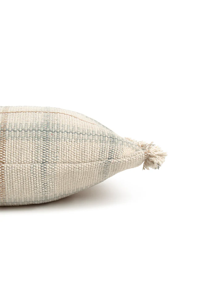 HANDLOOM CUSHION BLUE SAGE - Image 6