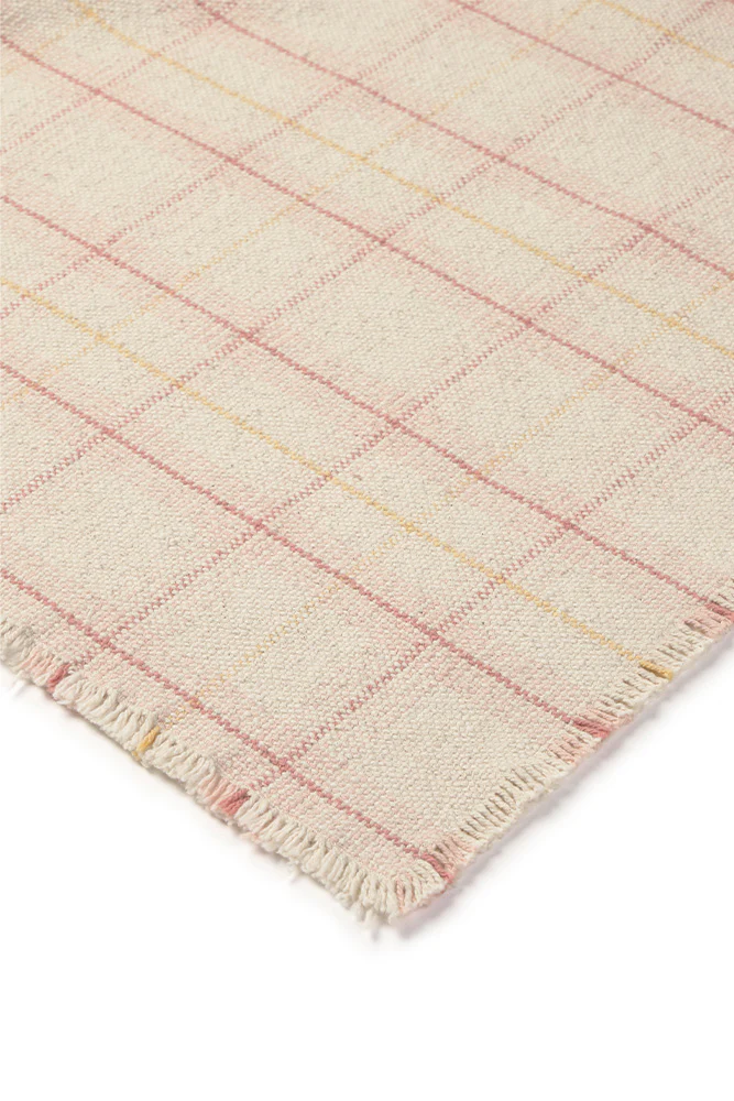 HANDLOOM KID BED THROW TARTAN ROSE - Image 5