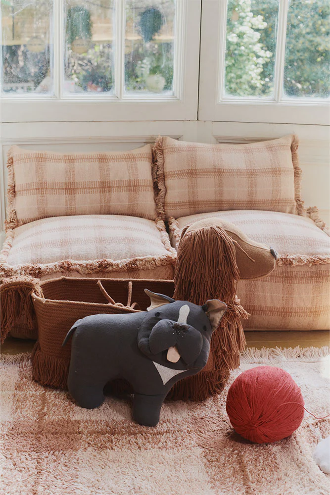 HANDLOOM POUF ROSE - Image 5