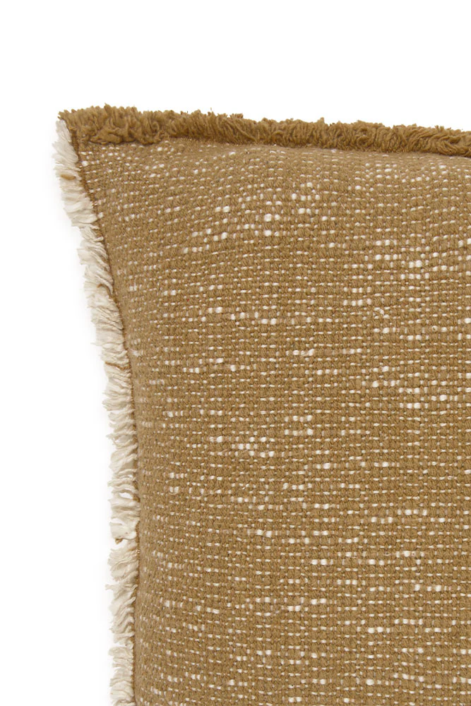 Handloom Rectangular Cushion Ochre - Image 3