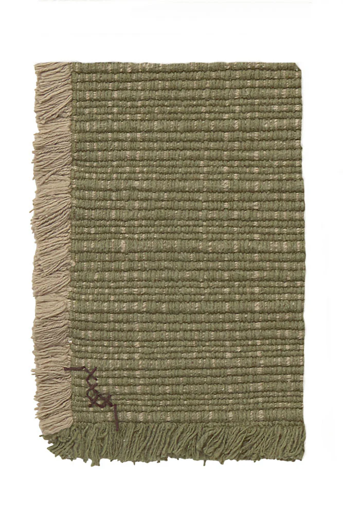 Swatch Handloom Rug Kaki and Beige