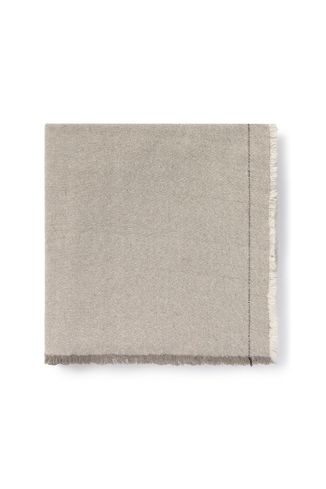HANDLOOM TABLECLOTH GREIGE