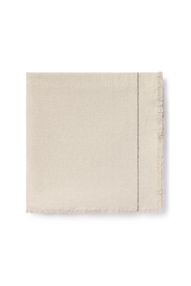 HANDLOOM TABLECLOTH NATURAL