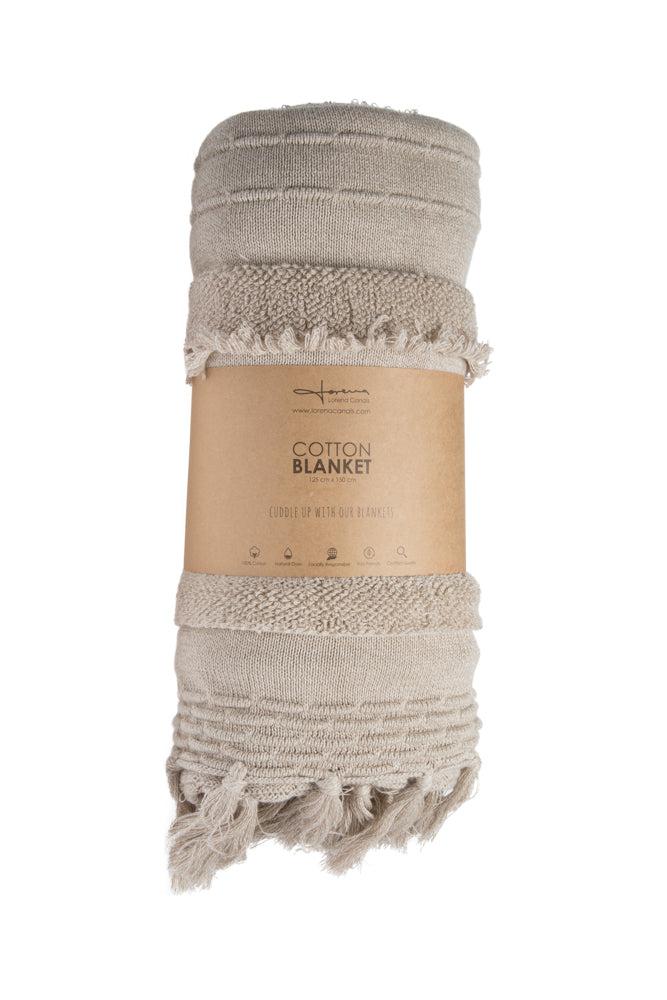 KNITTED BLANKET AIR DUNE WHITE - Image 5