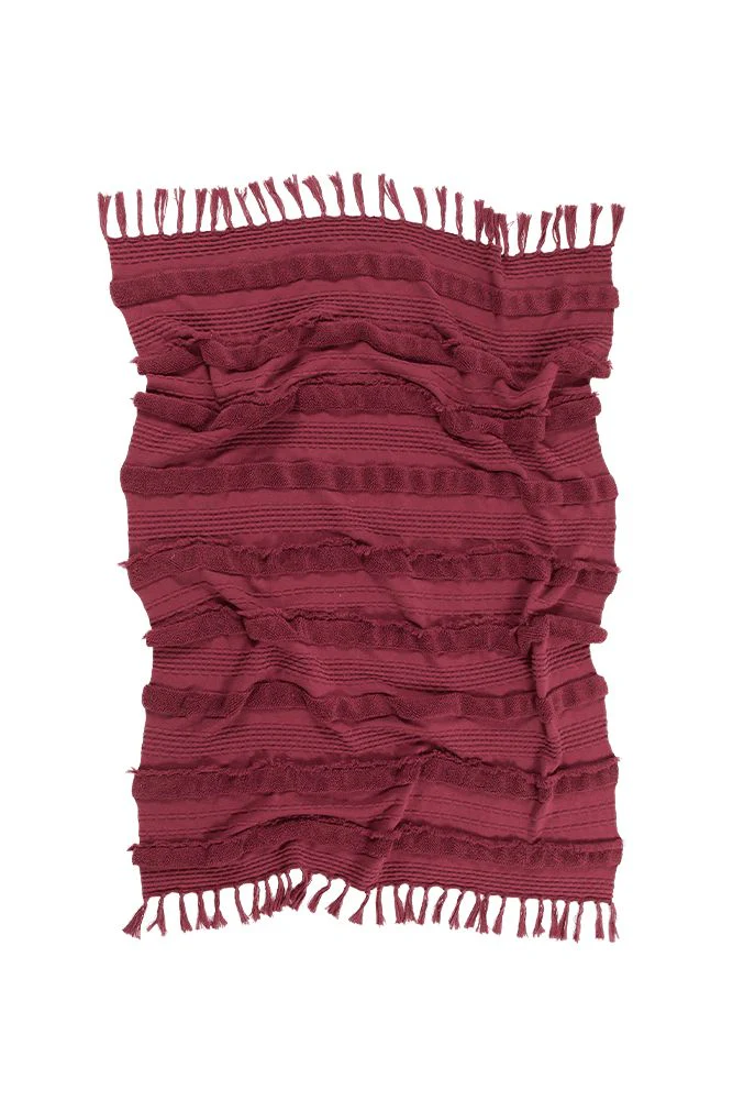 KNITTED BLANKET AIR SAVANNAH RED