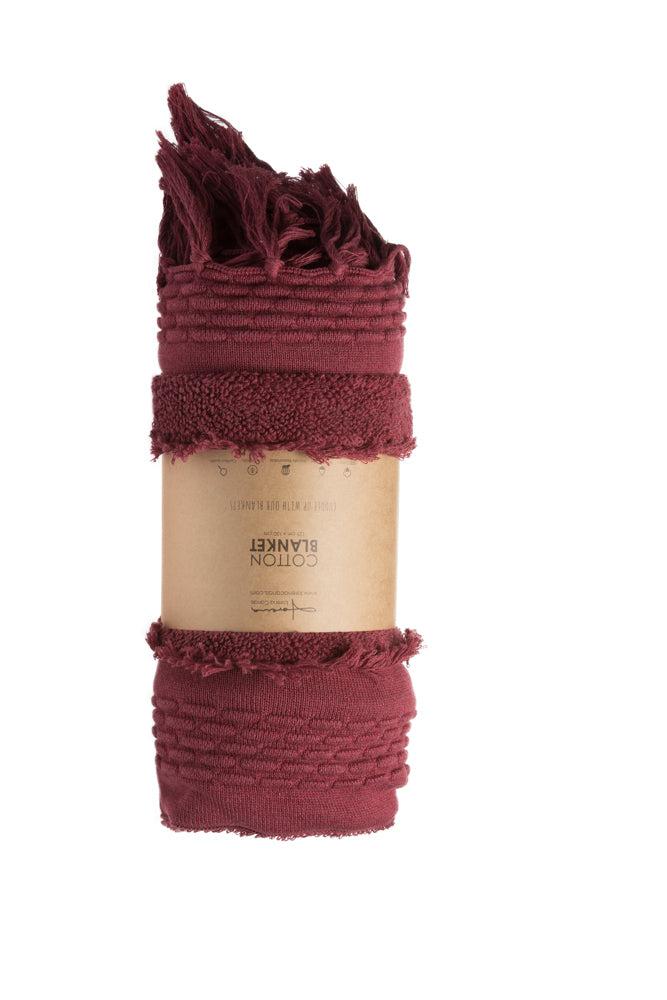 KNITTED BLANKET AIR SAVANNAH RED - Image 5