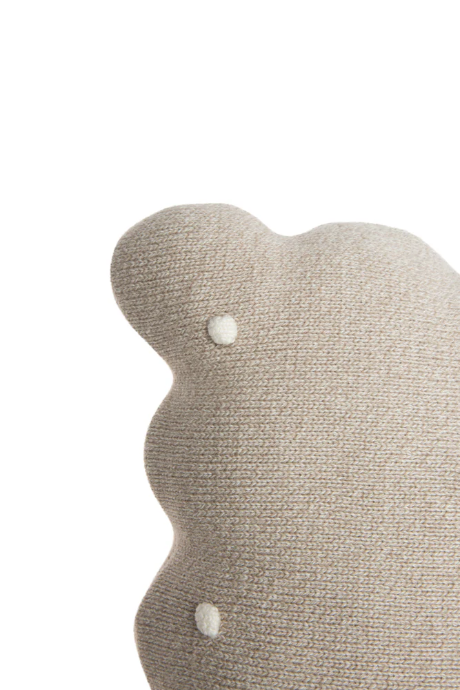 KNITTED CUSHION BISCUIT DUNE WHITE - Image 5