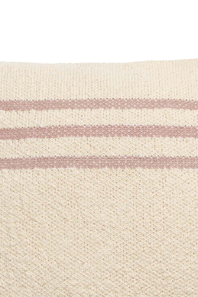 KNITTED CUSHION DUETTO VINTAGE NUDE - NATURAL - Image 2