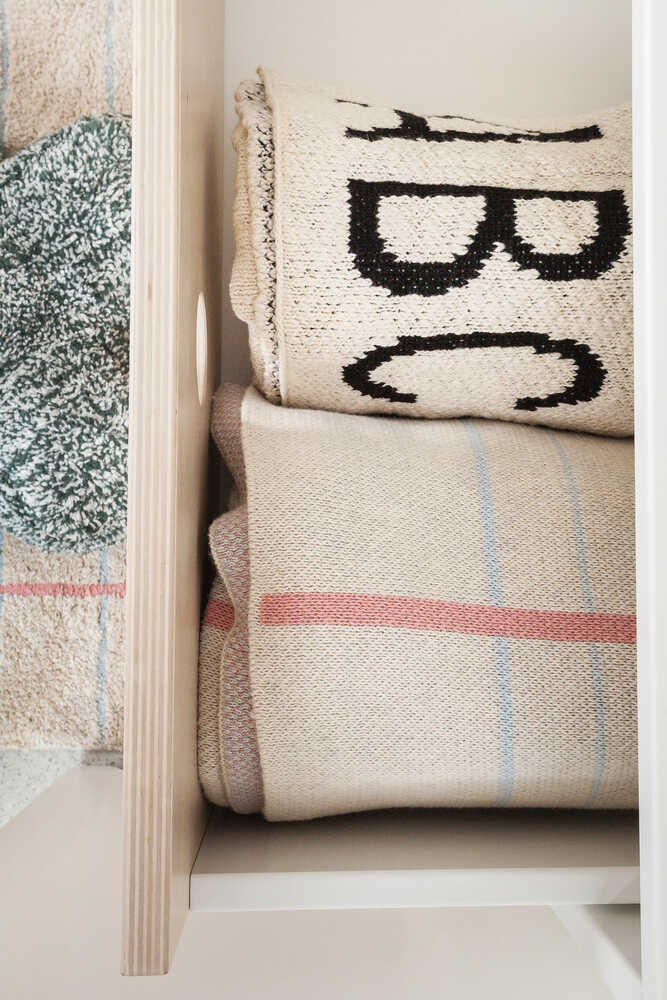 KNITTED BLANKET ABC NATURAL/BLACK - Image 10