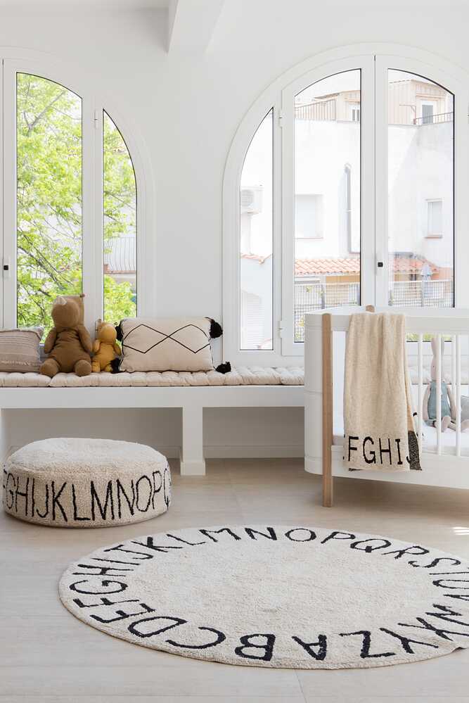 KNITTED BLANKET ABC NATURAL/BLACK - Image 8