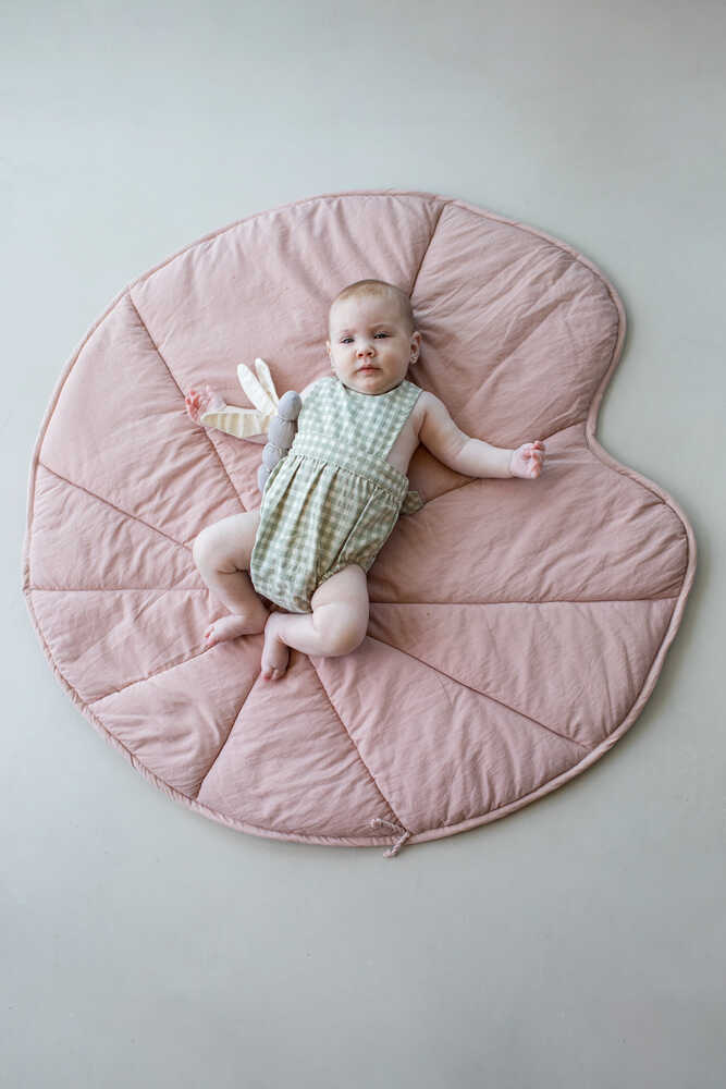 WASHABLE PLAYMAT WATER LILY VINTAGE NUDE - Image 2