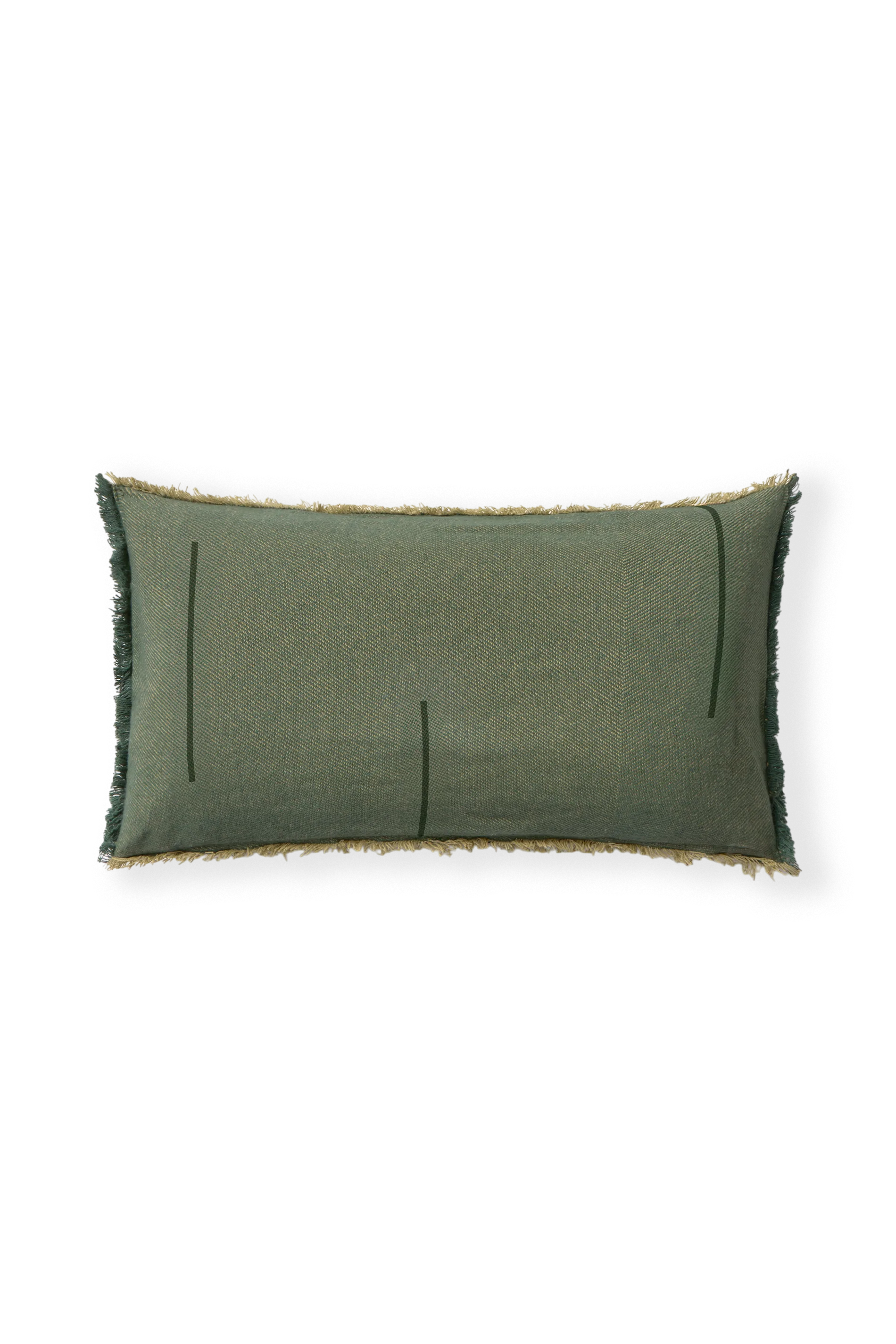 RECTANGULAR CUSHION VERTICAL DUCK GREEN