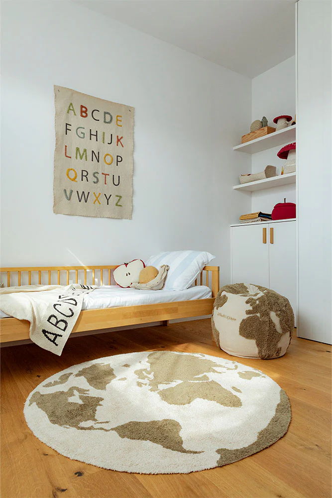 RUGCYCLED WASHABLE RUG WORLD MAP - Image 6