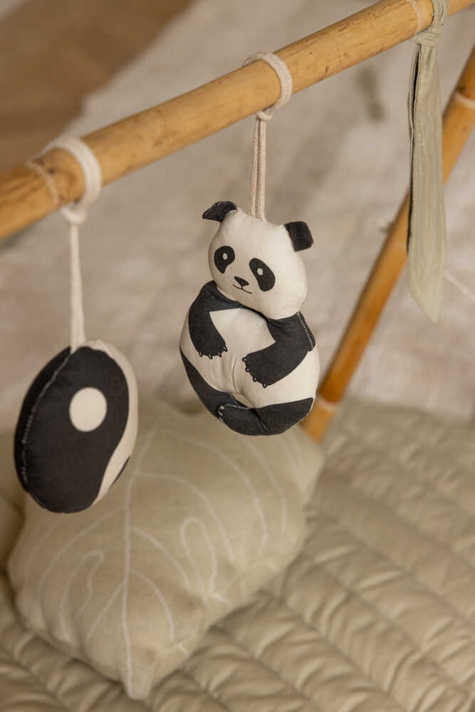 SET OF 3 RATTLE TOY SENSORIAL HANGERS BAMBOO - Image 3
