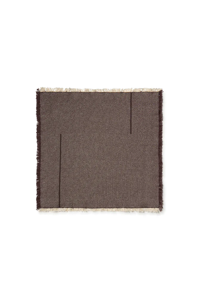 SET OF 4 NAPKINS VERTICAL COFFEBEAN - Image 3