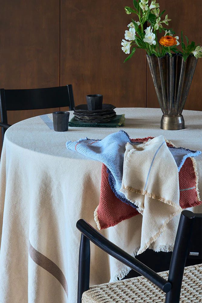 SET OF 4 NAPKINS VERTICAL NATURAL - Image 5
