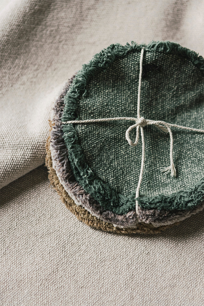 STONEWASHED PLACEMATS AND COASTERS DUCK GREEN (SET OF 2) - Image 4