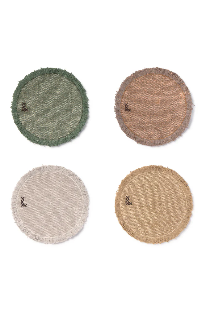 STONEWASHED COASTERS (SET OF 8)