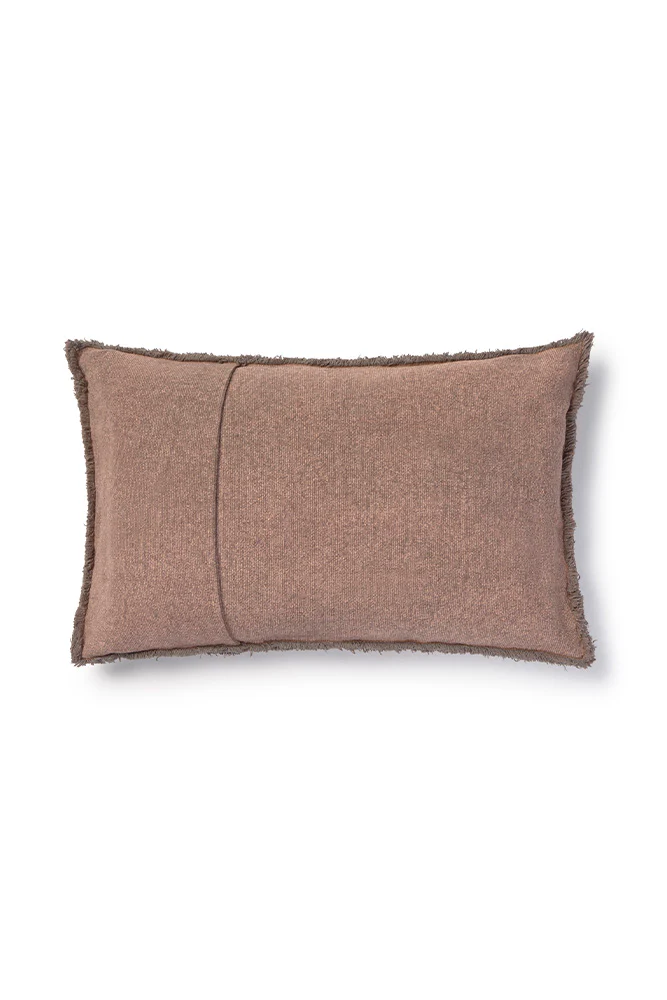 STONEWASHED RECTANGULAR CUSHION SOIL BROWN - Image 4