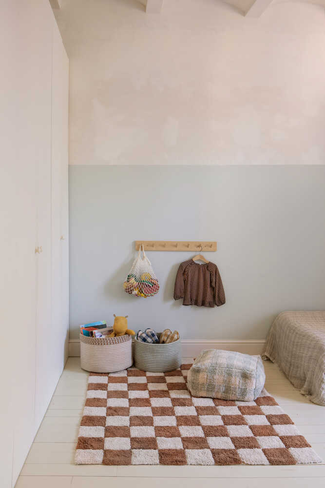WASHABLE RUG KITCHEN TILES TOFFEE - Image 3