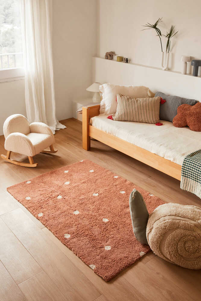 WASHABLE RUG MINI DOT CHESTNUT - Image 2