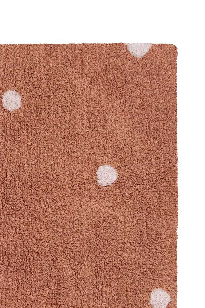 WASHABLE RUG MINI DOT CHESTNUT - Image 3