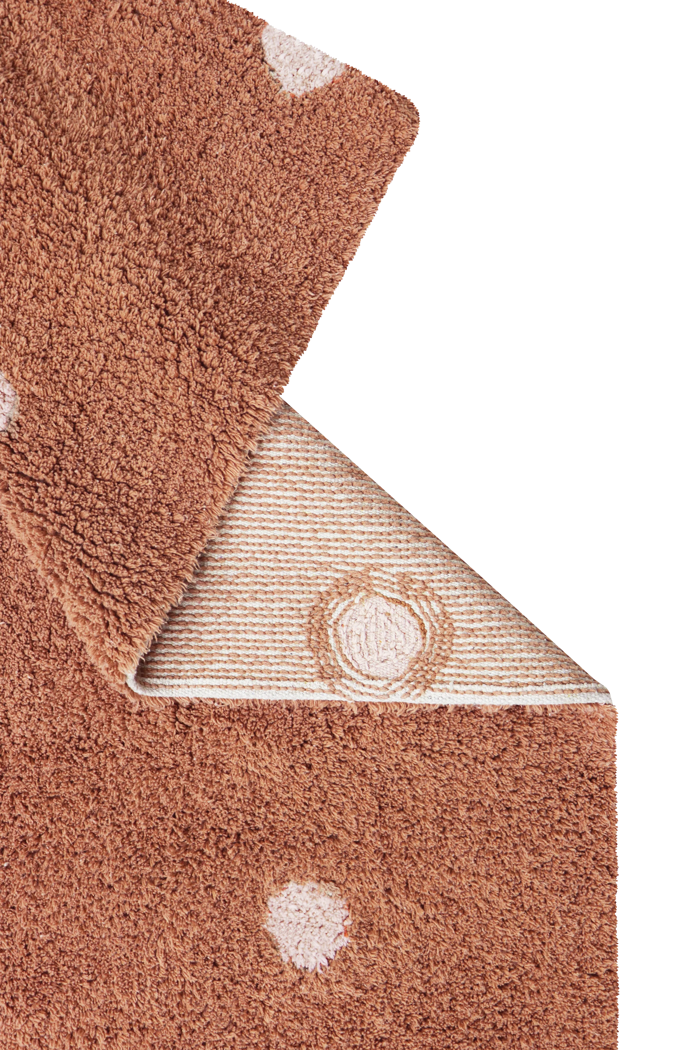 WASHABLE RUG MINI DOT CHESTNUT - Image 4