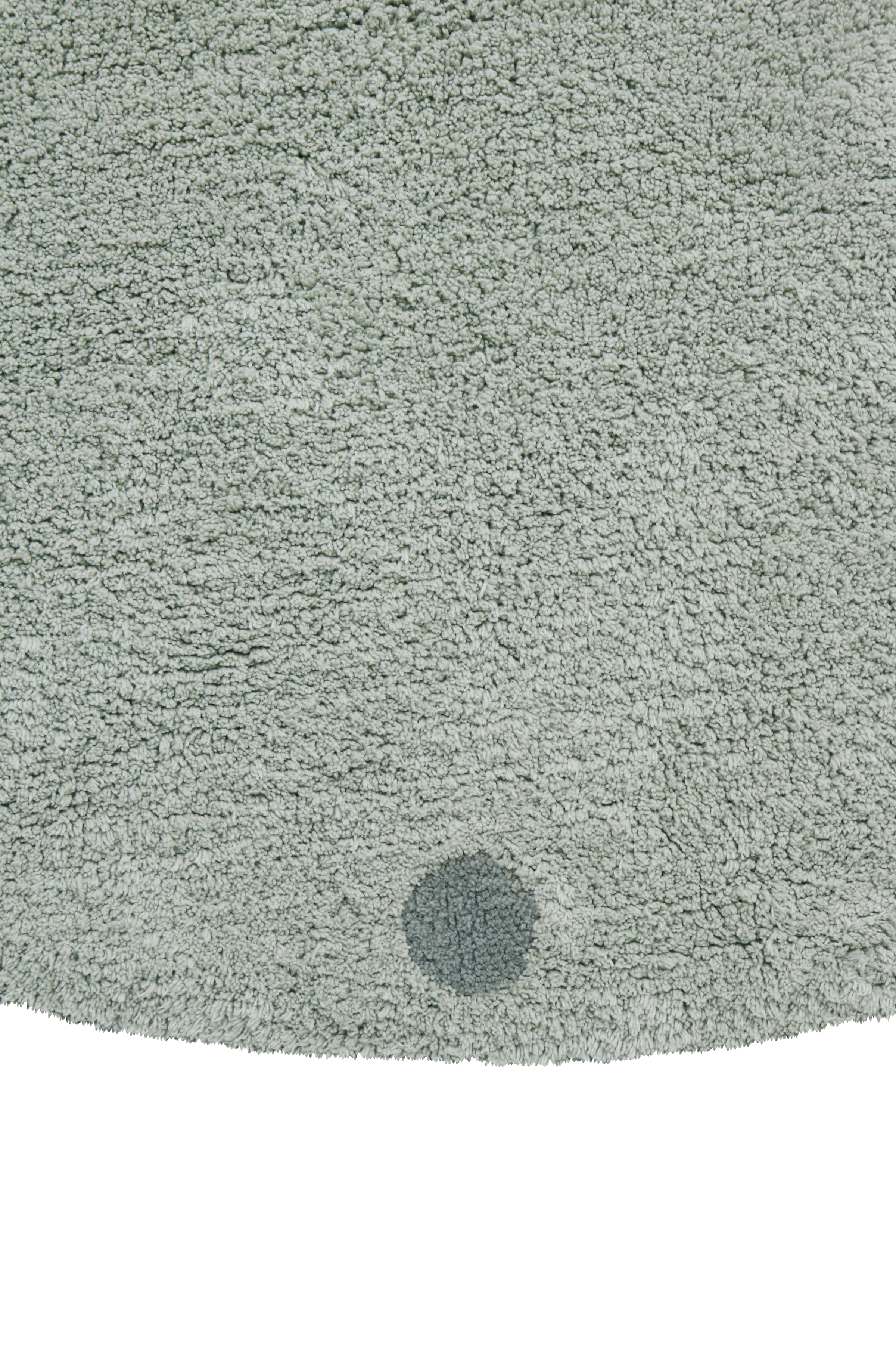 WASHABLE RUG ROUND DOT BLUE SAGE - Image 3