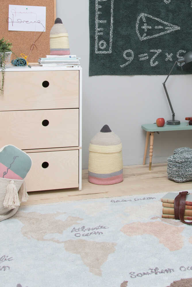 WASHABLE RUG VINTAGE MAP - Image 7