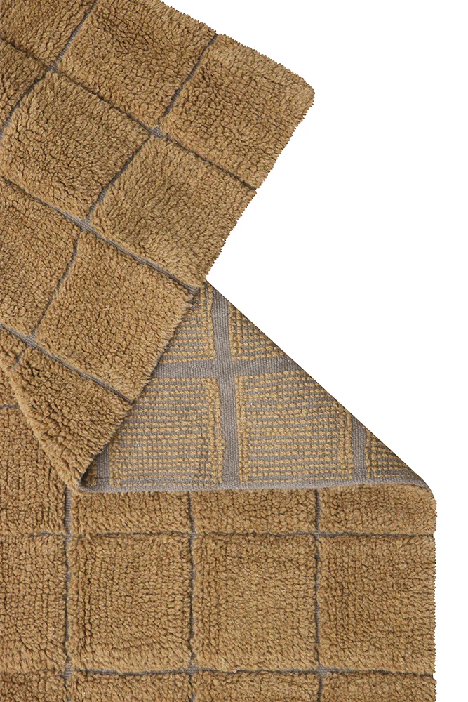 WOOL RUNNER RUG MOSAIC OCHRE - Image 4