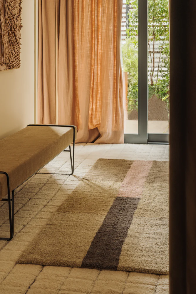 Wool Runner Rug Chroma Dusty Pink - Image 2