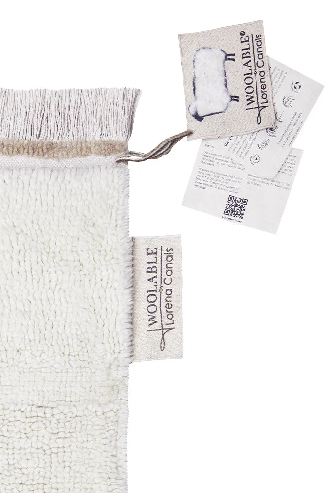 WOOLABLE RUNNER RUG STEPPE - SHEEP WHITE - Image 5